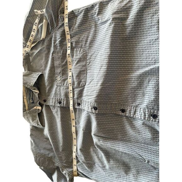 Cowboy Hardware Mens Blue 100% Cotton Short Sleeve Button Up Shirt Size Large - Picture 8 of 12